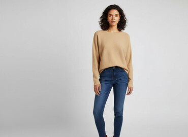 sweter w chmurki reserved: Mango, Светр жіночий, розмір S