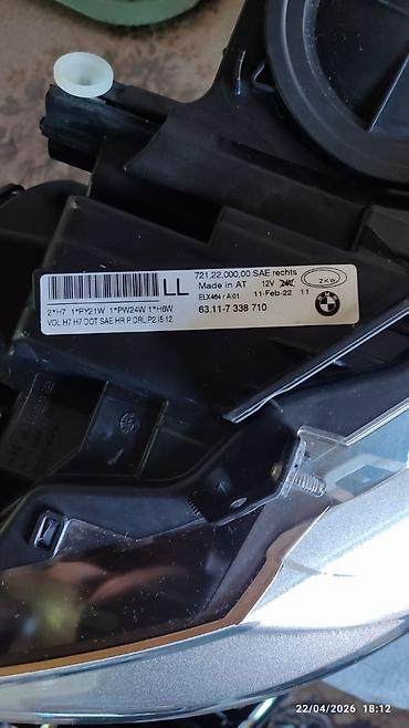 Ehtiyat hissələri: Bmw f30 2012-2015 ehtiyat hissələri sol ön fara zedesiz ciziqsiz — 4