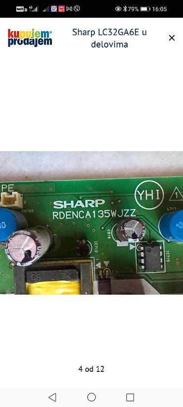 Aksesoari za TV i video: Sharp LC32GA6E – delovi Raspoložive originalne ploče i moduli za TV — 5