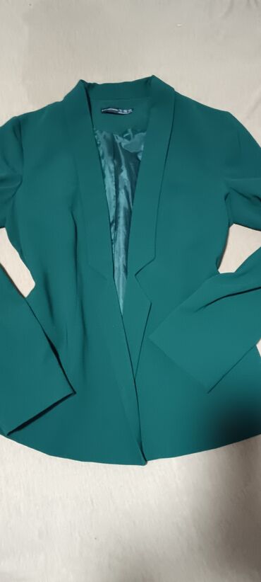 zelena plisirana haljina: S (EU 36)