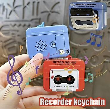 kasset: Retro Sound “Recorder Keychain” – retro kaset pleyer dizaynlı səs — 1