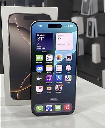 iphone telefonu: IPhone 16 Pro, 256 GB, White Titanium, Zəmanət, Simsiz şarj, Face ID — 2