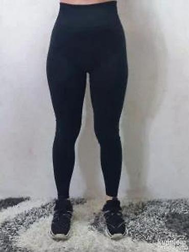 Helanke, biciklistički šortsevi: Ženske sportske helanke – crne, visok struk - Model: duge helanke sa — 13