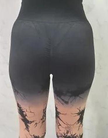 Helanke, biciklistički šortsevi: Ženske sportske helanke sa visokim strukom - Kroj: visok, širok pojas — 19