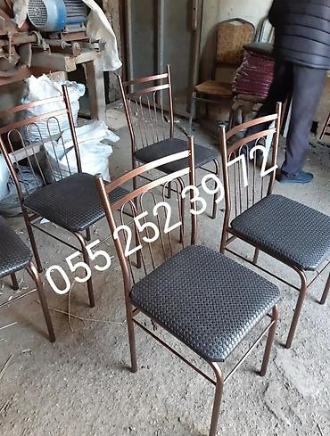 Masa və oturacaq dəstləri: Qonaq otağı üçün, Yeni, Açılmayan, Dördbucaq masa, 6 stul — 13