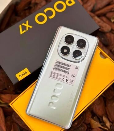 телефон алмаштыруу: Poco X7, Колдонулган, 256 ГБ, түсү - Күмүш, 2 SIM