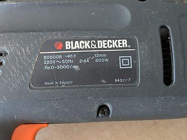 motor za kompresor: BLACK+DECKER električna bušilica BD500R – 500 W - Snaga: 500 W - — 3