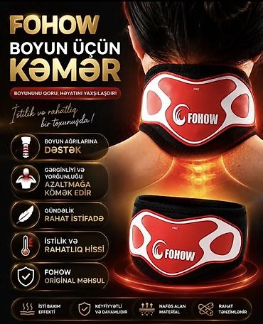 Ортезы: FOHOW faradoterapevtik dəst – dizliklər və boyun üçün kəmər/korset — 3