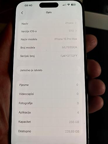 nokia 9800: Apple iPhone 15 Pro Max – titanijumsko kućište, siva boja — 7