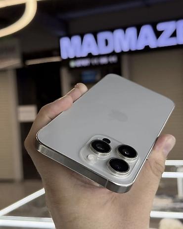 Уюлдук телефондор жана аксессуарлар: IPhone 15 Pro Max, Колдонулган, 256 ГБ, Күмүш, Заряддоочу түзүлүш, Коргоочу айнек, Каптама, 84 % — 5