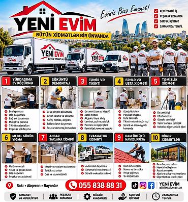 lalafo az neqliyyat: “Yeni Evim” – Yükdaşıma və kompleks xidmətlər Xidmət sahələri: - Ev — 3