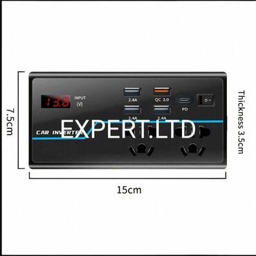İnverterlər: Yeni Inverter, 300-700 Vt, 12 - 220 volt, Ünvandan götürmə, Ödənişli çatdırılma, Rayonlara çatdırılma — 9