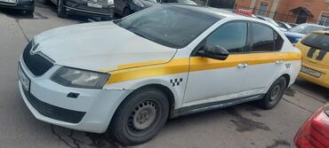 бузук машиналар: Автомобиль Skoda Octavia белого цвета, используемый как такси