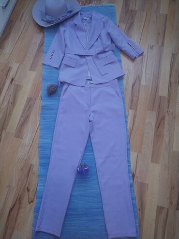 zenski kompleti sorc i majica: M (EU 38), Polyester, Single-colored, color - Lilac