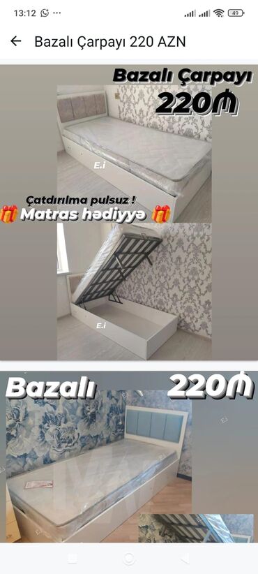 Masa və oturacaq dəstləri: Carpayı
