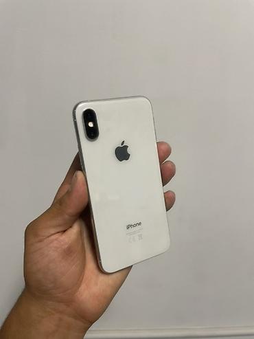 IPhone X, Б/у, 64 ГБ, Серебристый, 87 %