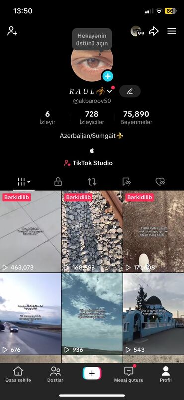 продаю телевизор: Tiktok hesabı satılır Aktivlik yaxşıdı son qiymet 15azn