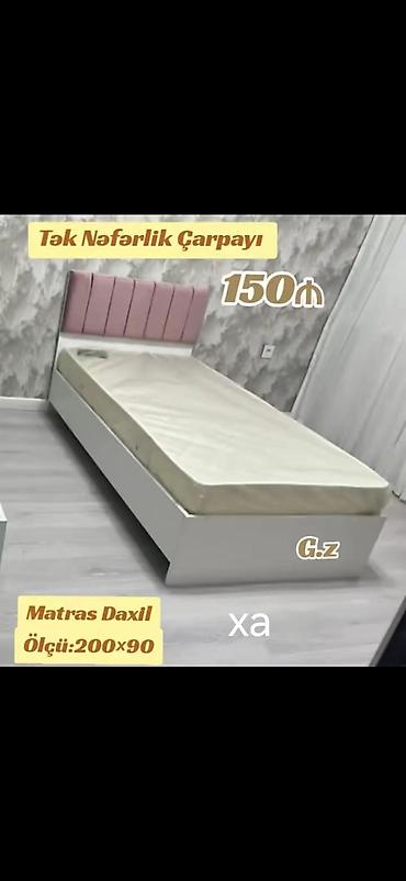 Çarpayılar: Tək nəfərlik çarpayı modelləri - Müxtəlif dizaynlar: ağ korpuslu — 18
