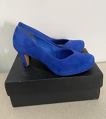 Женская обувь: Туфли, 40, Clarks, Новый, цвет - Голубой, Самовывоз — 1