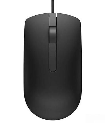 Kompjuterski miševi: Žičani optički miš – crni - Ergonomski, simetričan dizajn pogodan za — 1