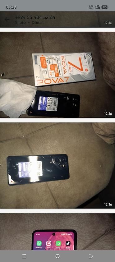 ayfon 10 x: Tecno Pova 7 Neo, 256 GB, rəng - Qara, İki sim kartlı — 5