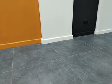 Kafel və metlax: Qranit effektli böyük format döşəmə plitələri – tünd boz - Material — 6