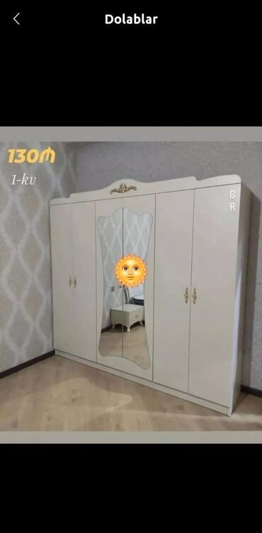 Masa və oturacaq dəstləri: Yeni, Açılan, 5 qapı Düz dolab, Qarderob, paltar dolabı