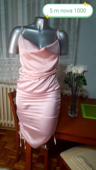 mantil s: S (EU 36), color - Pink, Cocktail, With the straps