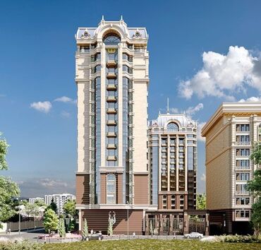ак кеме квартира: 3 бөлмө, 137 кв. м, Элитка, 14 кабат