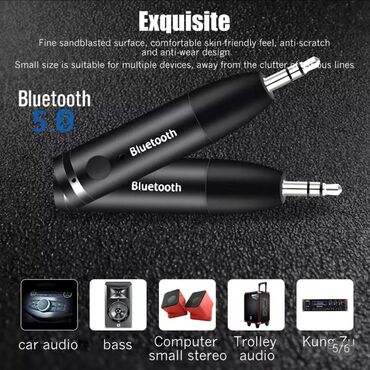 Pojačala i prijemnici: Bluetooth Aux Handsfre Receiver Tip interfejsa: 3,5 mm Veličina — 5