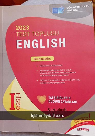 Testlər: İngilis dili Testlər 11-ci sinif, DİM, 1-ci hissə, 2023 il — 1