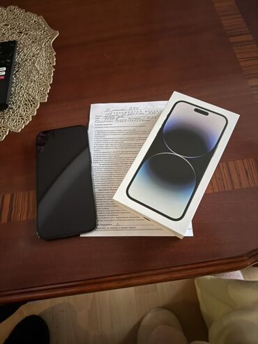 телефоны айфон 14: IPhone 14 Pro Max, Б/у, 256 ГБ, Черный, Коробка, 88 %