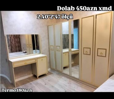 Dolablar: Yeni, 6 qapı Düz dolab, Şifonyer