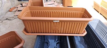 Bitkilər üçün dibçəklər: Dibcek Dibcek qabi dibcek qabi kvadrat duzbucaqli qara Antrasit gul — 6