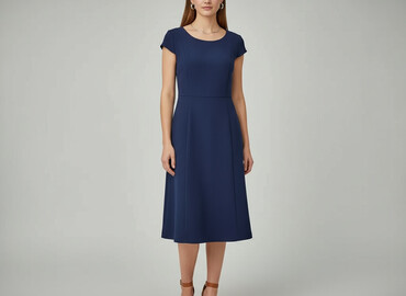 czerwona sukienki midi: Catharan, Women`s dress, size S
