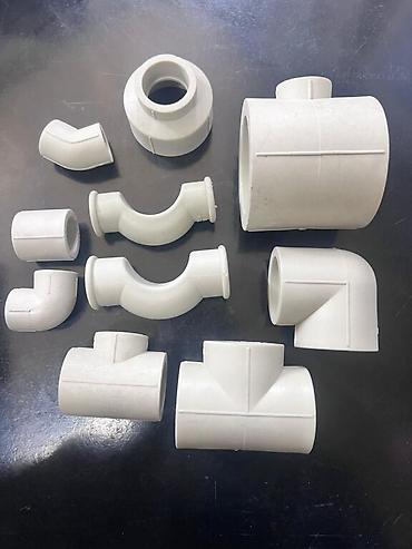 Муфты для соединения труб: Сантехника оптом.Размеры от 20 до 63.Серый-белый цвета #сантехника — 1