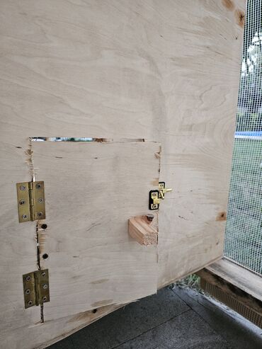 Yuvalar: Taxta toyuq daxması və açıq volyer - Material: möhkəm taxta karkas — 7