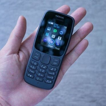 Nokia: Nokia 106, цвет - Черный, Гарантия, Кнопочный, Две SIM карты