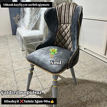 komputer masasi: Mətbəx üçün, Yeni, Qatlanmayan, rəng - Boz Stul — 1