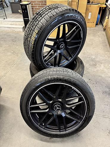шина к5: Комплект колес для Mercedes-Benz (реплика AMG), черные матовые — 1