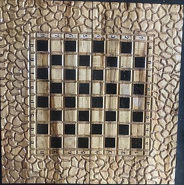 Нарды: Нарды ШАХМАТЫ на заказ ручной работы из дерева, украшенные резьбой — 20