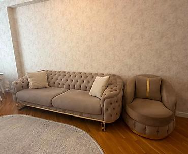 Digər mebel: Afa✅divan ve 1 kreslo Desti 430 manata satılır .divan sadedi eni 2.40 — 1