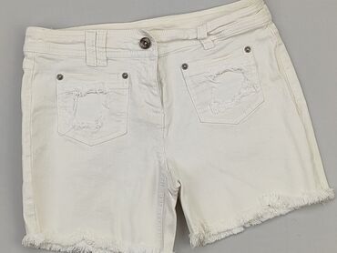 białe bluzki z krótkim rękawem damskie: Krótkie Spodenki Damskie, C&A, S, stan - Dobry