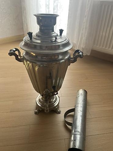 Klassik metal samovar – kömür/odunla çalışan model - Material lalafo.az -da Klassik metal samovar – kömür/odunla çalışan model - Material