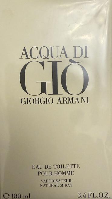 aroma diffuzor: Giorgio Armani Acqua di Giò Pour Homme – Eau de Toilette, 100 ml (3.4 — 1