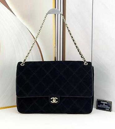 yumru çantalar: Chanel çiyin çantası – Süet, klassik quilt tikişli - Brend: Chanel - — 2