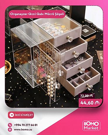 Другие товары для дома: 🔥 Orqanayzer Qızıl Qabı Mücrü Şüşəli ✅ Marka: No Brand ✅ Rəng: Krem ✅ — 1