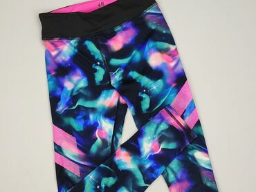 legginsy azteckie wzory: Leggings for kids, H&M, 10 years, 140, condition - Very good