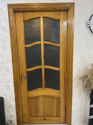 Taxta interyer qapısı 3 ededır - Material: təbii ağac (masif), cilalı