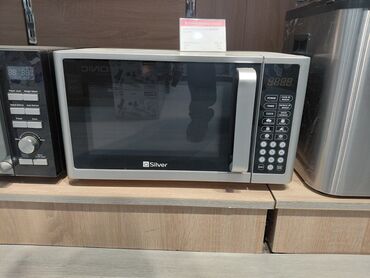 Другая техника для кухни: Микроволновка Silver, Отдельностоящая, С микроволнами, цвет - Серебристый, Новый